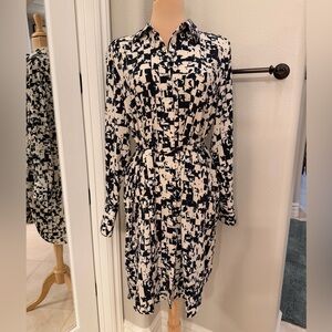 Prologue Abstract Long Sleeve Shirt Dress size large